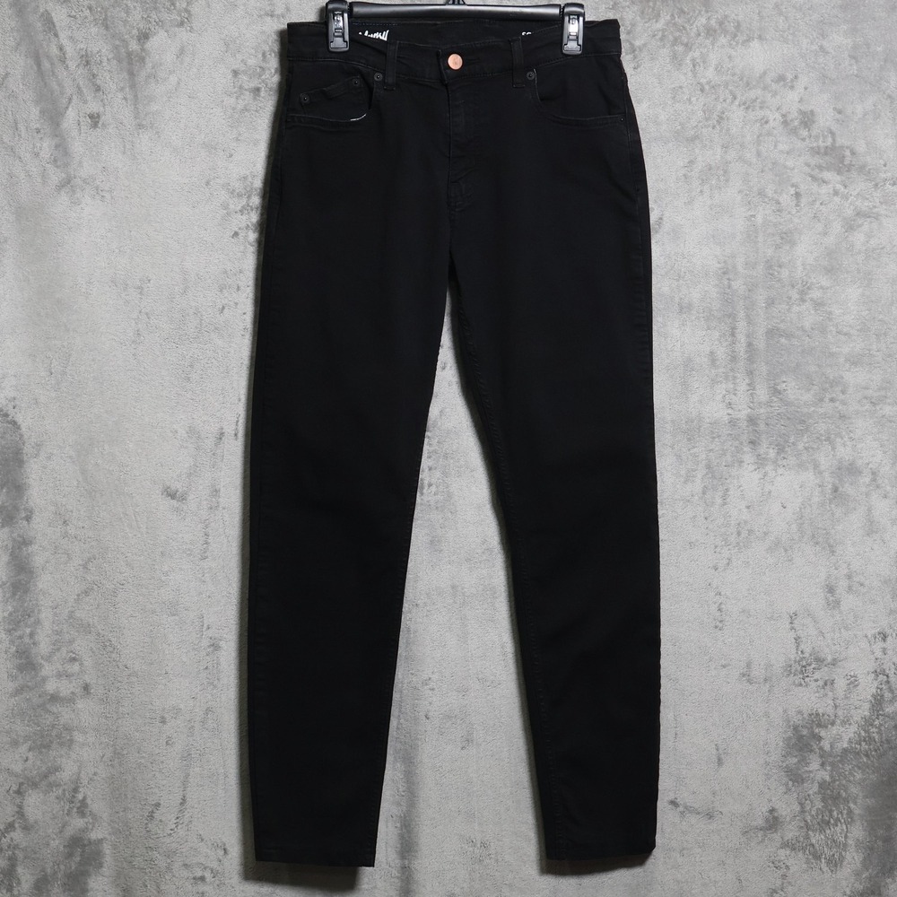 Mugsy Jeans Mens 31x30.5 Black Squid Inks Skinny Slim Stretch Denim Pants Casual